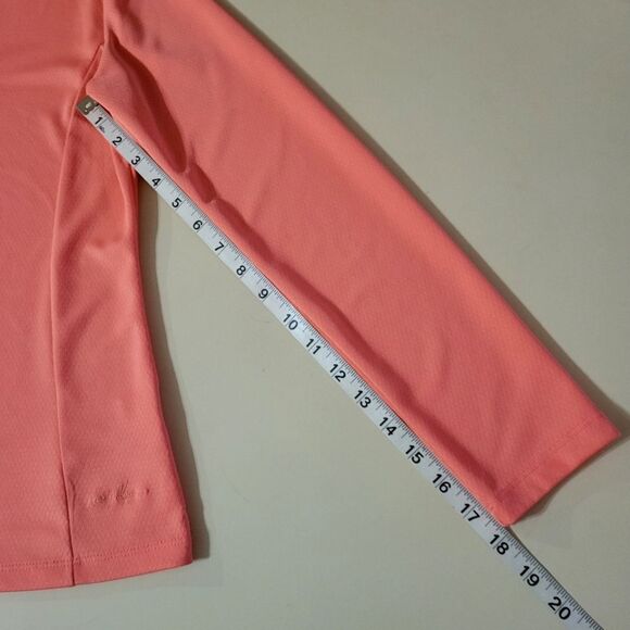 Lady Hagen® Women's Tangerine Essentials Long Sleeve Golf Polo - Picture 7 of 13